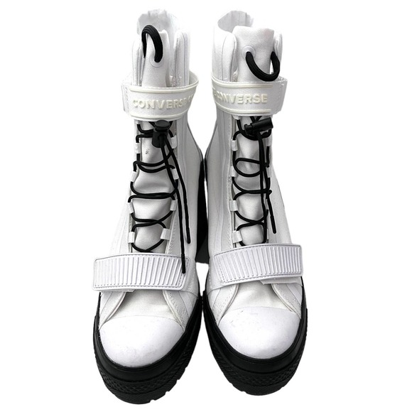Converse Chuck Taylor All Star GR82 XX-HI High Heel Boots White/Black Size 8.5 - Picture 7 of 10